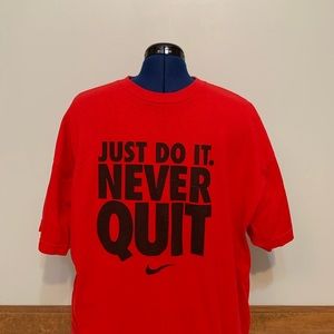 Nike Just Do It Red Loose Fit Tee Men’s (XL)